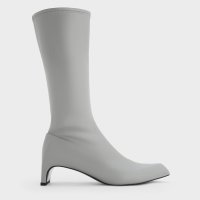 CHARLES & KEITH/Lorde ロード ブレードヒールロングブーツ/506922365