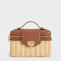 CHARLES & KEITH/Arwen アルウェン トップハンドルバスケットバッグ/506922368