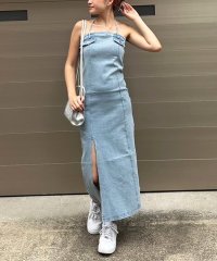 SPIRALGIRL/スパイラルガール SPIRALGIRL ストレッチデニムキャミワンピース/506922915