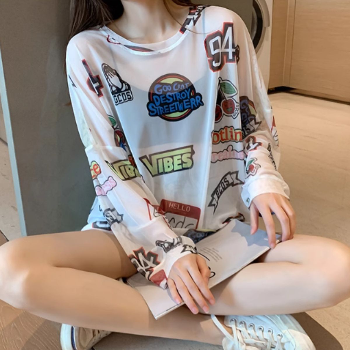 格子柄シアートップス/売り切りたいので値下げ中！の通販 by