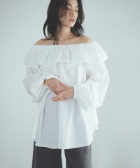 ELFRANK/エルフランク ELFRANK 2wayオフショルダーフリルチュニックブラウス【洗える】/506925909