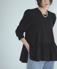 ELFRANK/エルフランク ELFRANK ギャザースリーブペプラムトップス【洗える】/506925910
