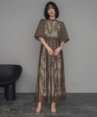 GIRL/ガール GIRL 総レースハイネックバルーンスリーブロング丈 結婚式 ワンピース パーティードレス/506925922