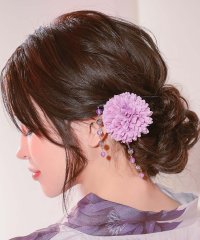 Retica/レティカ Retica 浴衣小物 髪飾り 下がりビジューニュアンスカラーポンポンマム浴衣ヘアアクセサリー3点セット/506925931
