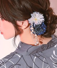 Retica/レティカ Retica 浴衣小物 髪飾り パール垂れ付きニュアンスコサージュ浴衣ヘアアクセサリー6点セット/506925934