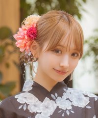 Retica/レティカ Retica 浴衣小物 髪飾り パール垂れ付きダリア×マム浴衣ヘアアクセサリー8点セット/506925936