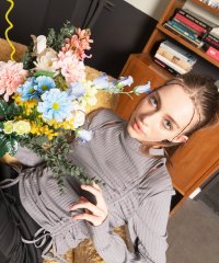 SPIRALGIRL/スパイラルガール SPIRALGIRL カットアウトドロストリブトップス/506926569