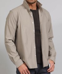 TETE HOMME/テットオム TETE HOMME ジオメトリック柄ストレッチシャツ/506928554