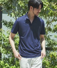 TETE HOMME/テットオム TETE HOMME ブライトカルゼスキッパーポロシャツ/506928562