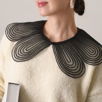 REAL STYLE/リアルスタイル REAL STYLE つけ襟 付け襟 襟だけ ブラウス シャツ レディース シースルー レース フラワー 付け襟 無地 ナチュラル 重ね着風 春/506928827