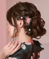 Retica/レティカ Retica 浴衣髪飾り ドライかすみ草パールヘアアクセサリー3点セット (アイボリーセット/ピンクセット)/506928862