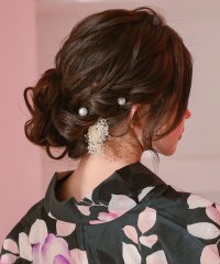 Retica/レティカ Retica 浴衣髪飾り ドライかすみ草パールヘアアクセサリー3点セット (アイボリーセット/ピンクセット)/506928862