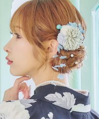 Retica/レティカ Retica 浴衣髪飾り ニュアンスダリアマム&バタフライヘアアクセサリー5点セット/506928863