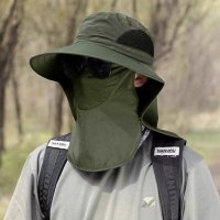 REAL STYLE/リアルスタイル REAL STYLE 日よけ帽子 つば広 ハット メンズ サファリハット アドベンチャーハット 後ろ レディース ママ 首 釣り フェイスカバー/506928888