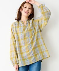 Viola e Viola/ヴィオラ エ ヴィオラ Viola e Viola 華やかチェック柄カフタンブラウス/506929174