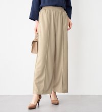 Viola e Viola/ヴィオラ エ ヴィオラ Viola e Viola なめらかポンチ 楽ちんきれい美脚ストレートパンツ/506929180