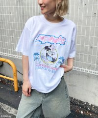 4GEEKs by SPIRALGIRL/フォーギークスバイスパイラルガール 4GEEKs by SPIRALGIRL 【Disney/ディズニー/ミニーマウス】ヴィンテージ風ピグメントTシャツ/506929838