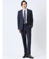 TAKA-Q/タカキュー TAKA－Q ストレッチウォッシャブル スリムフィット 2ボタン2ピーススーツ ストライプ紺/506930538
