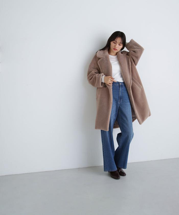 セール】ボアロングコート 24AW(506737512) | ナチュラル セール】ボアロングコート 24AW(506737512) | ナチュラル