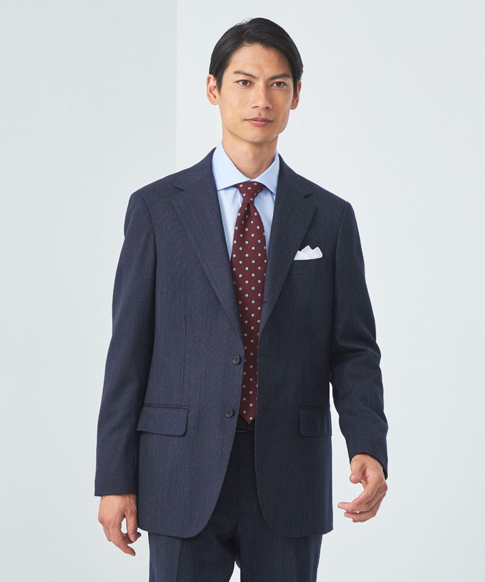 GUCCI ストライプスーツジャケット サイズ44 arc+shop】黒茶ストライプスーツ(GUCCI / グッチ)
