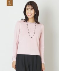 TO BE CHIC(L SIZE)/【L】レーヨンナイロン エレガンスニット/506883098