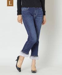 TO BE CHIC(L SIZE)/【L】フェイクファー ストレッチデニムパンツ/506883102