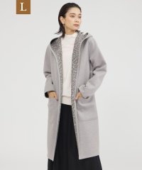 エヴェックス バイ クリツィア　Lサイズ/＊STORY掲載＊【L】【カタログ掲載品】【ウォッシャブル】【リバーシブル】レオパードダンボールフーデットコーディガン/506883219