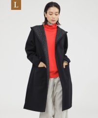 エヴェックス バイ クリツィア　Lサイズ/＊STORY掲載＊【L】【カタログ掲載品】【ウォッシャブル】【リバーシブル】レオパードダンボールフーデットコーディガン/506883219