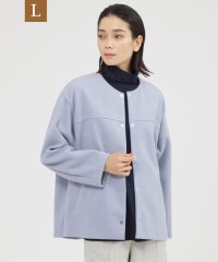 エヴェックス バイ クリツィア　Lサイズ/【L】【カタログ掲載品】【ウォッシャブル】ウールライクジャージノーカラージャケット/506883223