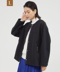 エヴェックス バイ クリツィア　Lサイズ/【L】【カタログ掲載品】【ウォッシャブル】ウールライクジャージノーカラージャケット/506883223