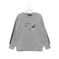 kladskap/クレードスコープ kladskap 恐竜刺しゅう袖ライン接結長袖Tシャツ/506921169