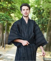 ADPOSION/アドポーション ADPOSION 織柄 シジラ織 浴衣5点セット【浴衣＋帯＋下駄＋扇子＋信玄袋】/506928651