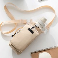 REAL STYLE/リアルスタイル REAL STYLE ボトルホルダー 水筒カバー ケース ショルダー 斜めがけ 撥水 ポケット ナイロン おしゃれ かわいい シンプル キッズ /506928767