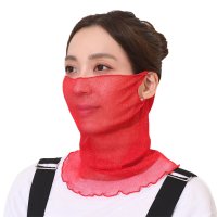 REAL STYLE/リアルスタイル REAL STYLE ネックカバー 夏用 UV フェイスカバー マスク おしゃれ 紫外線対策 日焼け タートルネック 薄手 シアー テニス ゴル/506928780