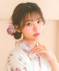 Retica/レティカ Retica 浴衣髪飾り パールピンニュアンスカラーフラワーレースリボン付き浴衣ヘアアクセサリー11点セット/506928864