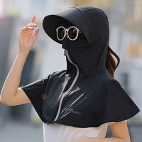 REAL STYLE/リアルスタイル REAL STYLE 日よけ帽子 UVカット パーカー フェイスカバー マスク レディース 後ろ ママ 大きいサイズ つば広 紫外線対策 ゴルフ/506928887