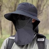REAL STYLE/リアルスタイル REAL STYLE 日よけ帽子 つば広 ハット メンズ サファリハット アドベンチャーハット 後ろ レディース ママ 首 釣り フェイスカバー/506928888