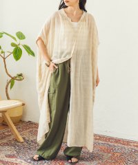 Noia/ノイア Noia フレンチスリーブ チェックシャツワンピース/506928933