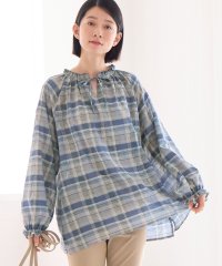 Viola e Viola/ヴィオラ エ ヴィオラ Viola e Viola 華やかチェック柄カフタンブラウス/506929174