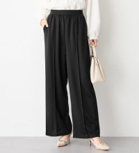 Viola e Viola/ヴィオラ エ ヴィオラ Viola e Viola なめらかポンチ 楽ちんきれい美脚ストレートパンツ/506929180