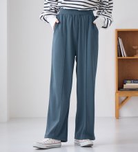 Viola e Viola/ヴィオラ エ ヴィオラ Viola e Viola なめらかポンチ 楽ちんきれい美脚ストレートパンツ/506929180