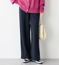 Viola e Viola/ヴィオラ エ ヴィオラ Viola e Viola なめらかポンチ 楽ちんきれい美脚ストレートパンツ/506929180