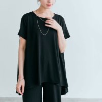 KiraKiraShop/キラキラショップ KiraKiraShop トップス《前後ヘムプリーツストレッチ半袖トップス 全6色 2サイズ》 ［jht0009］/506929181