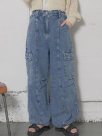 RETRO GIRL/レトロガール RETRO GIRL カーゴデニムパンツ/506929294