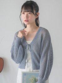 RETRO GIRL/レトロガール RETRO GIRL メッシュボレロカーデ/506929317