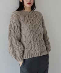J by blue/ジェーバイブルー J by blue ローゲージボリュームケーブルニット/506930583