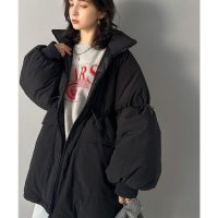 Classical Elf/クラシカルエルフ Classical Elf この秋冬最旬。スタンド衿ドロストデザイン袖ボリューム中綿ブルゾン/506931319