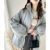 Classical Elf/クラシカルエルフ Classical Elf この秋冬最旬。スタンド衿ドロストデザイン袖ボリューム中綿ブルゾン/506931319