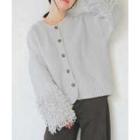 KOBE LETTUCE/コウベレタス KOBE LETTUCE [ 田中亜希子さんコラボ ] ループヤーンニット【カーデ】[選べる2タイプ] [C7198]/506931532