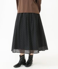eur3/【大きいサイズ】フロッキードットシアースカート/506933489
